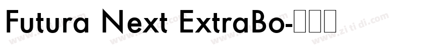 Futura Next ExtraBo字体转换